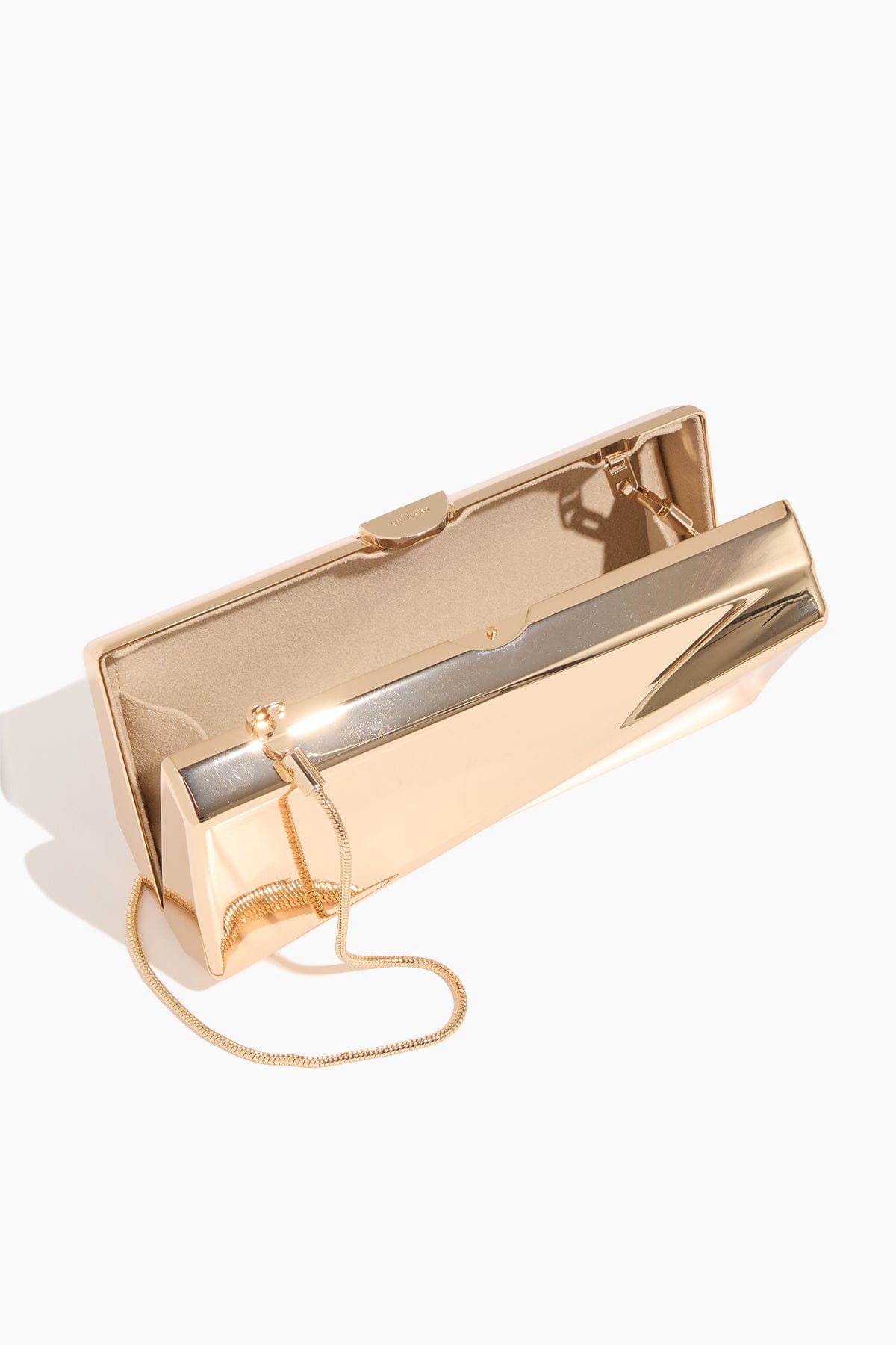 Simkhai Ripple Clutch in Gold