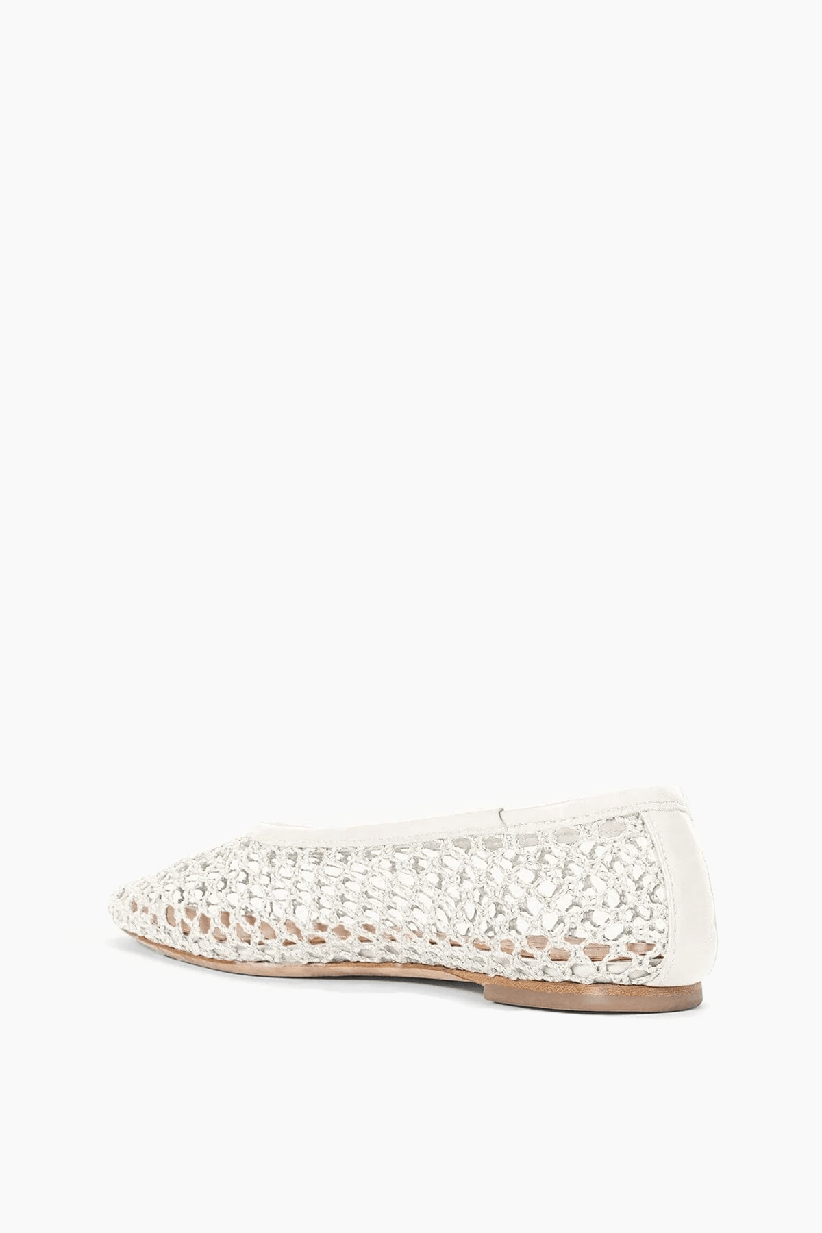 Staud Alba Ballet Flat in Paper Netting
