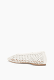 Staud Alba Ballet Flat in Paper Netting