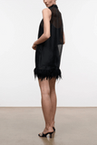 Staud Albee Mini Dress in Black