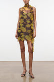 Staud Albee Mini Dress in Golden Daisy