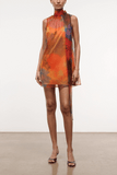 Staud Albee Mini Dress in Superbloom