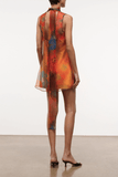 Staud Albee Mini Dress in Superbloom