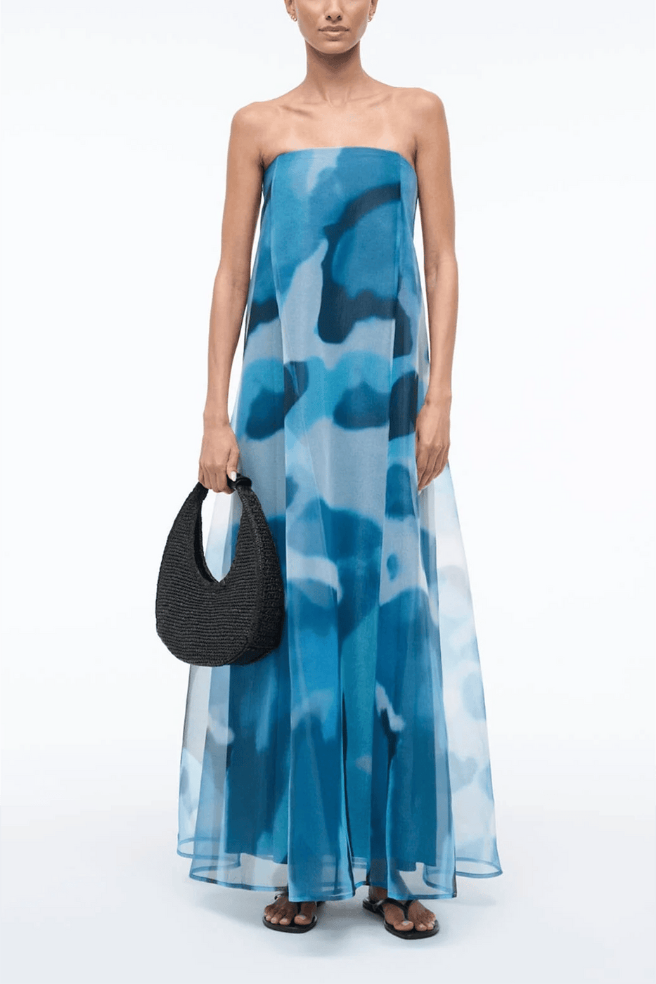 Staud Allyson Dress in Blue Haze