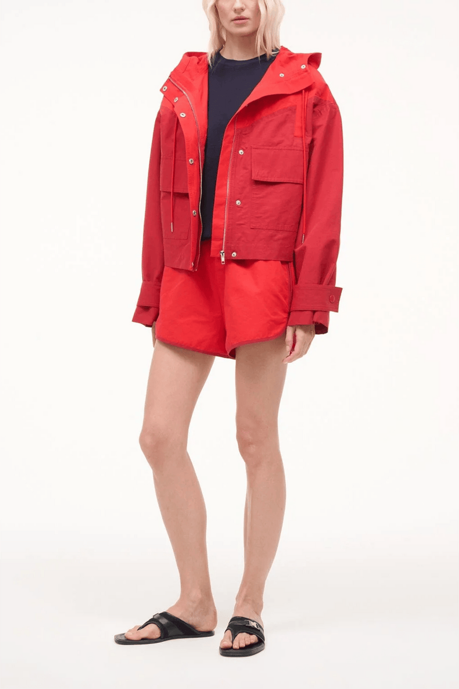 Staud Alta Jacket in Cardinal