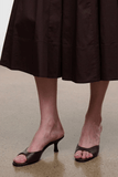 Staud Brigitte Mule in Espresso