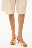 Staud Brigitte Mule in Natural Raffia