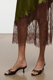Staud Brynn Mule in Espresso Snake