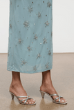Staud Carrie Mule in Silver