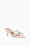 Staud Carrie Mule in Silver