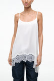 Staud Chloe Silk Cami in Ivory