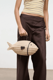 Staud Cleo Fish Bag in Natural