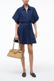 Staud Cori Dress in Navy