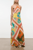Staud Cubism Dress in Superbloom Scarf