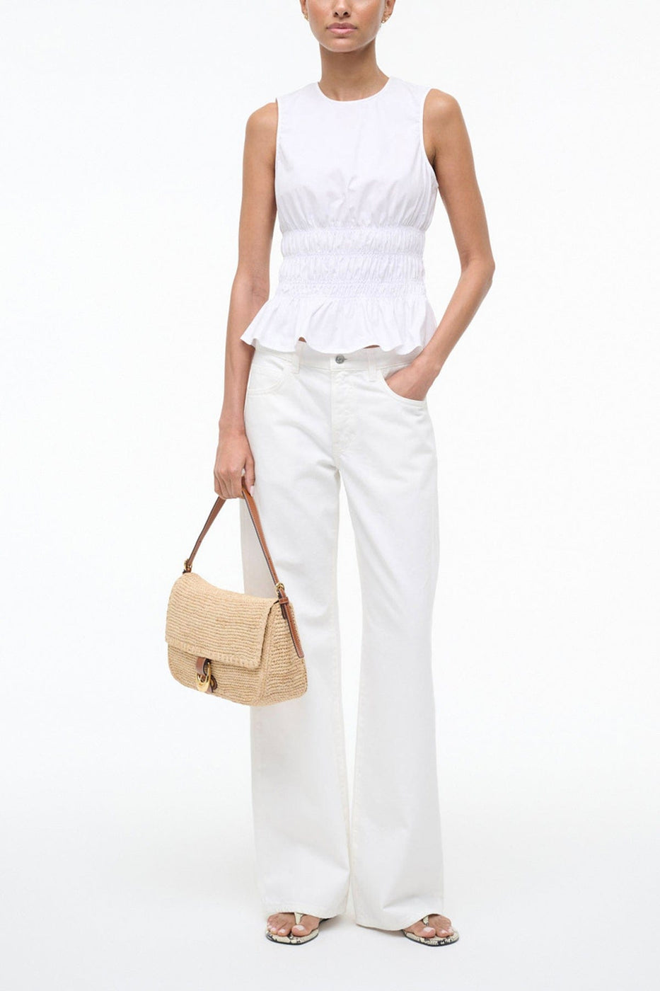 Staud Culver Top in White