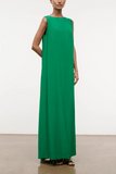 Staud Dalia Silk Dress in Kelly