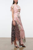 Staud Fawn Silk Dress in Tapestry Rose Multi