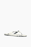 Staud Freja Thong in White Snake