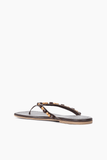 Staud Freja Thong in Wood Bead