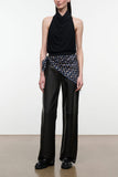 Gus Leather Pant in Black