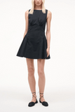 Staud Gwen Mini Dress in Black