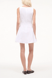 Staud Gwen Mini Dress in White