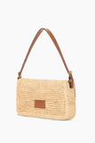 Staud Harlow Raffia Bag in Natural/Tan