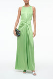 Staud Jaelyn Silk Dress in Sprout