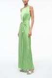 Staud Jaelyn Silk Dress in Sprout