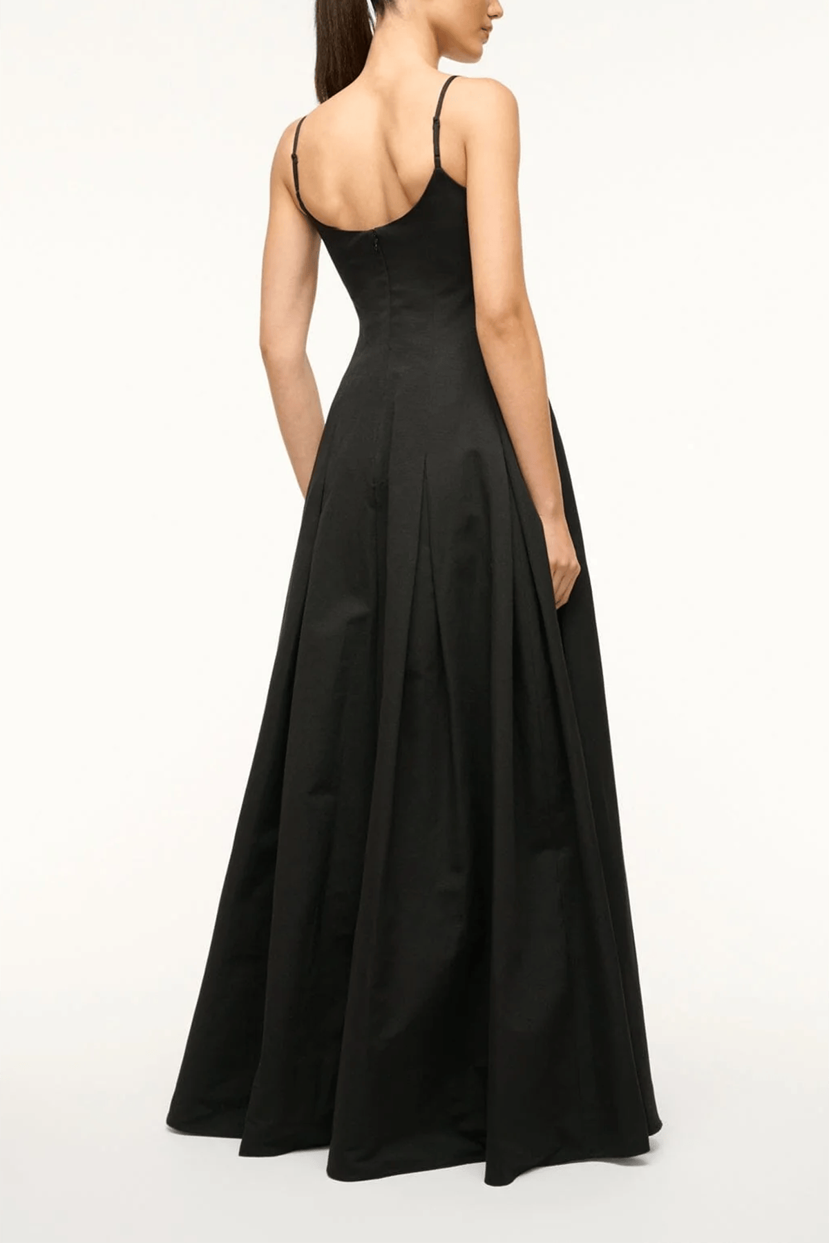staud long dress STAUD, Joan Maxi in Black, Size 8 blend poplin STAUD, Cadence Dress in Black