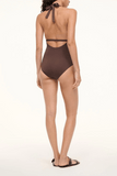 Staud La Jolla One Piece Dark Chocolate