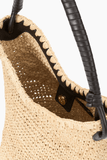 Staud Lani Raffia Bucket Bag in Natural