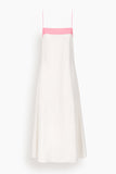 Staud Laura Linen Dress in Blush Canyon