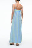 Staud Laura Linen Dress in Seaport Stripe