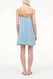 Staud Laura Linen Mini Dress in Seaport Stripe