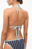 Staud Lido Triangle Bikini Top in Redondo Stripe