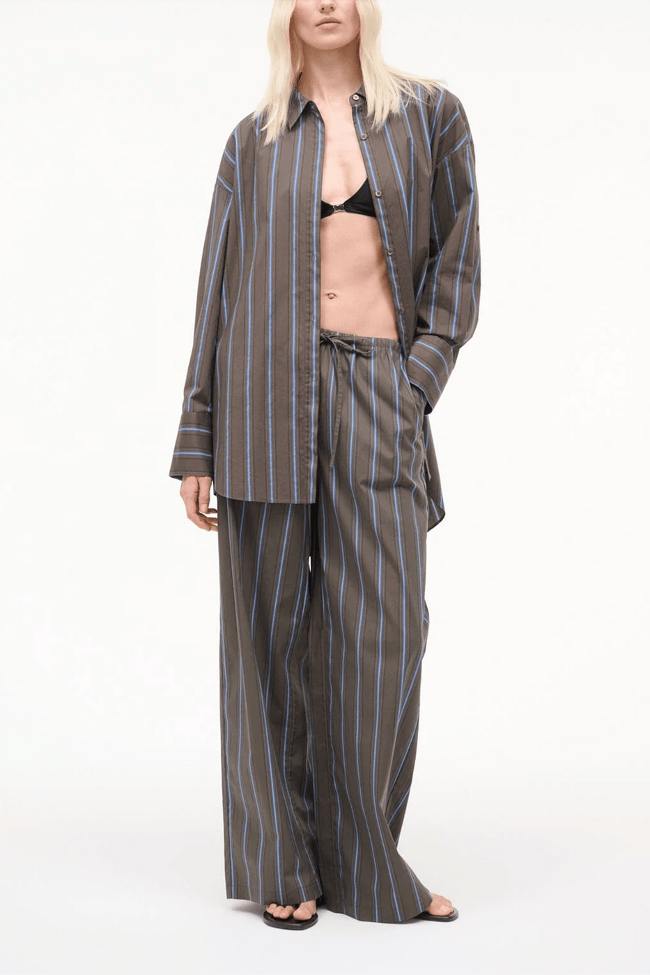 Staud Mateo Pant in Huntington Stripe