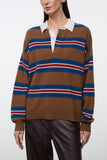 Staud Michael Cashmere Sweater in Savoy Stripe