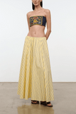 Staud Milano Skirt in Monday Stripe