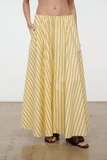 Staud Milano Skirt in Monday Stripe