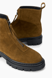 Staud Miles Zip Ankle Boot in Cigar