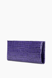 Staud Muse Clutch in Amethyst Croco