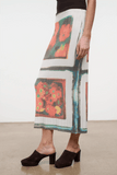 Staud Noemi Skirt in Superbloom Scarf