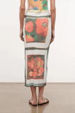 Staud Noemi Skirt in Superbloom Scarf