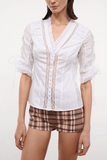 Staud Paolina Top in Ivory