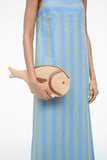 Staud Pesce Raffia Clutch in Natural/Tan