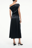 Staud Phare Silk Maxi Dress in Black