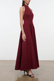 Staud Stella Dress in Carmino