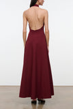 Staud Stella Dress in Carmino