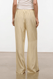 Staud Stroll Silk Pant in Monday Stripe